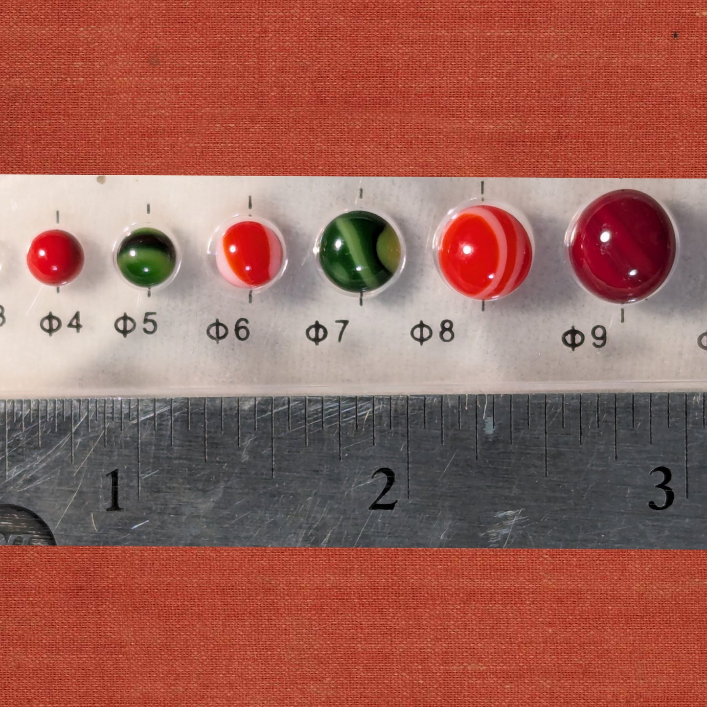 Fused Glass Dots, Holiday Mix, COE 96